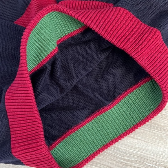 Tommy Hilfiger L Navy and Red 💯 cotton Classic 90s - Picture 6 of 12
